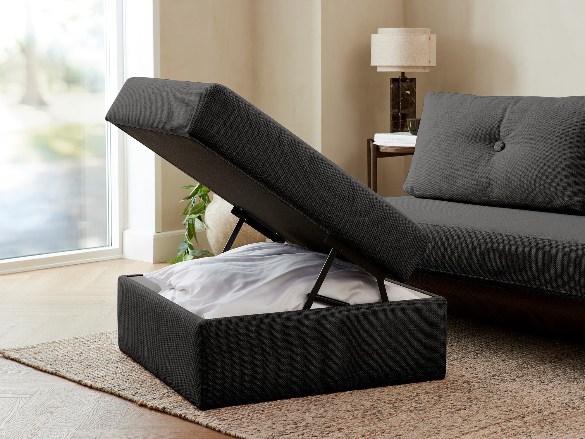 Sovesofaen - Grain | Sovesofa (Antracit) 140x200 cm.