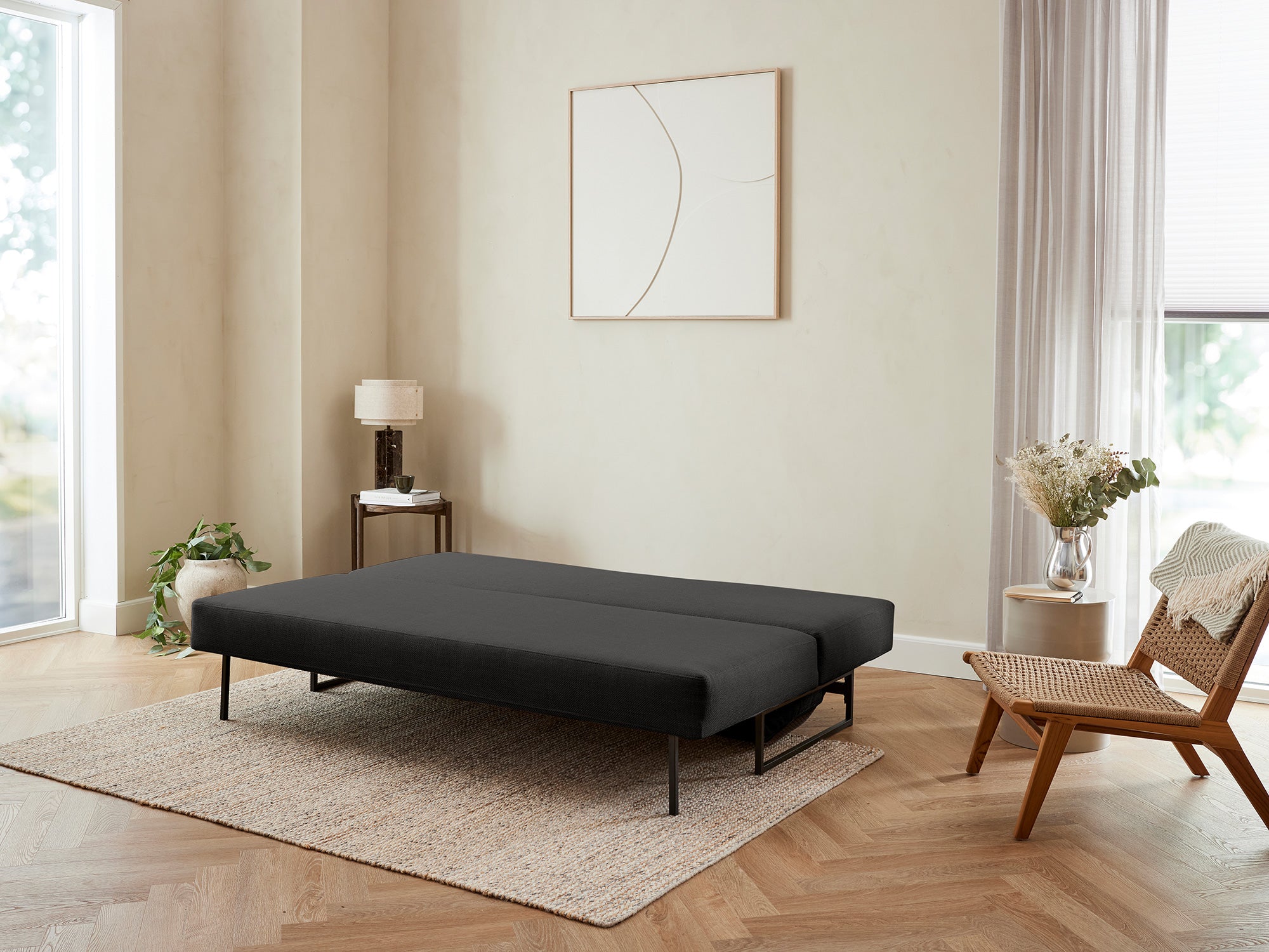 Sovesofaen - Grain | Sovesofa (Antracit) 140x200 cm.